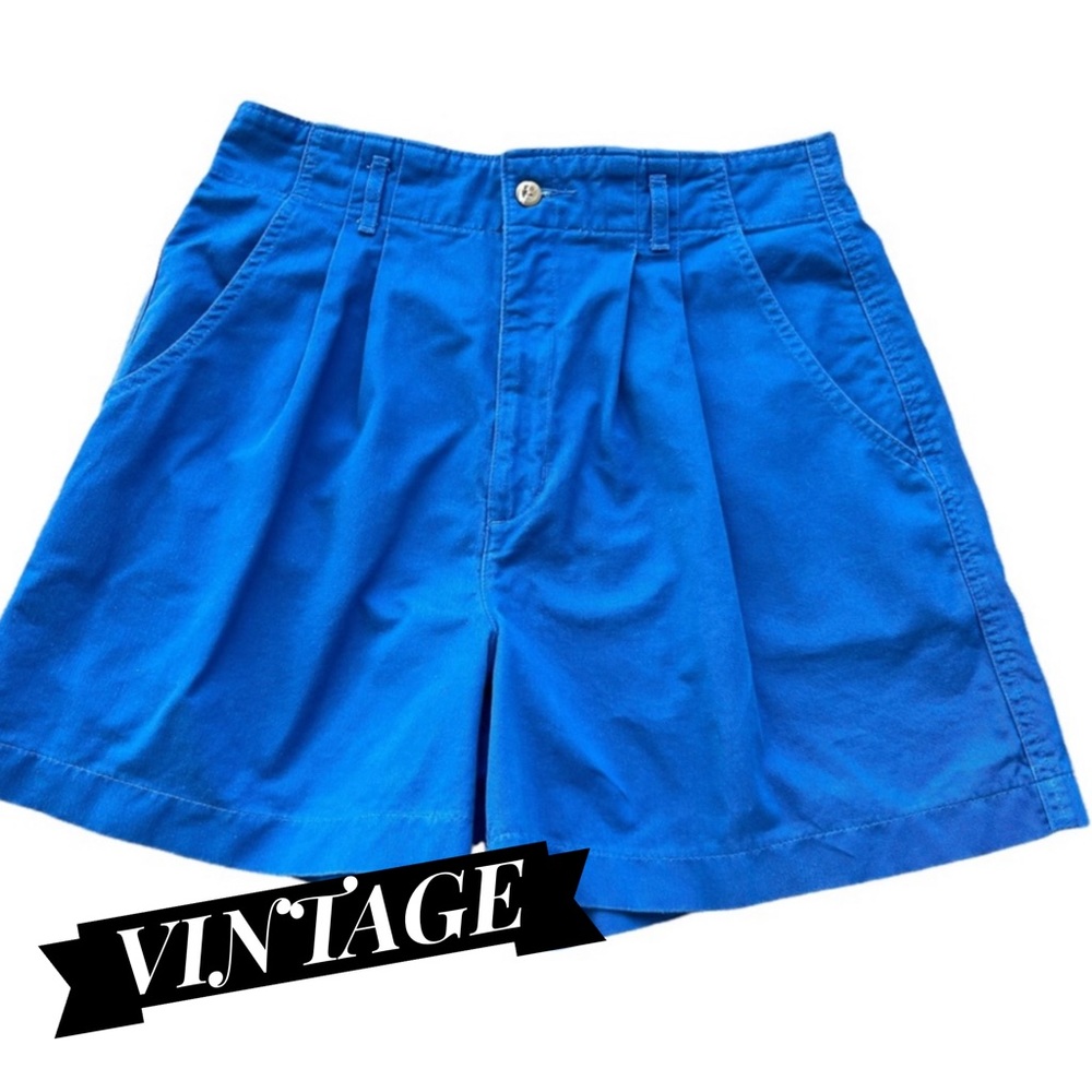 DOCKERS Y2K BLUE PLEATED SHORTS